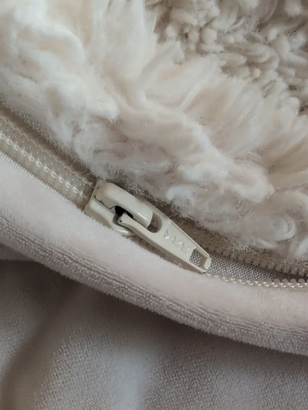 Pottery Barn Cream Faux Fur Sherpa Couch Cushion Cover Set Of 3